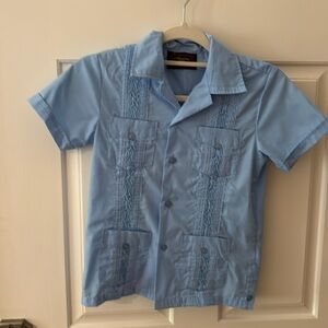 Boys Guayabera / Cuban / tropical Dress Shirt